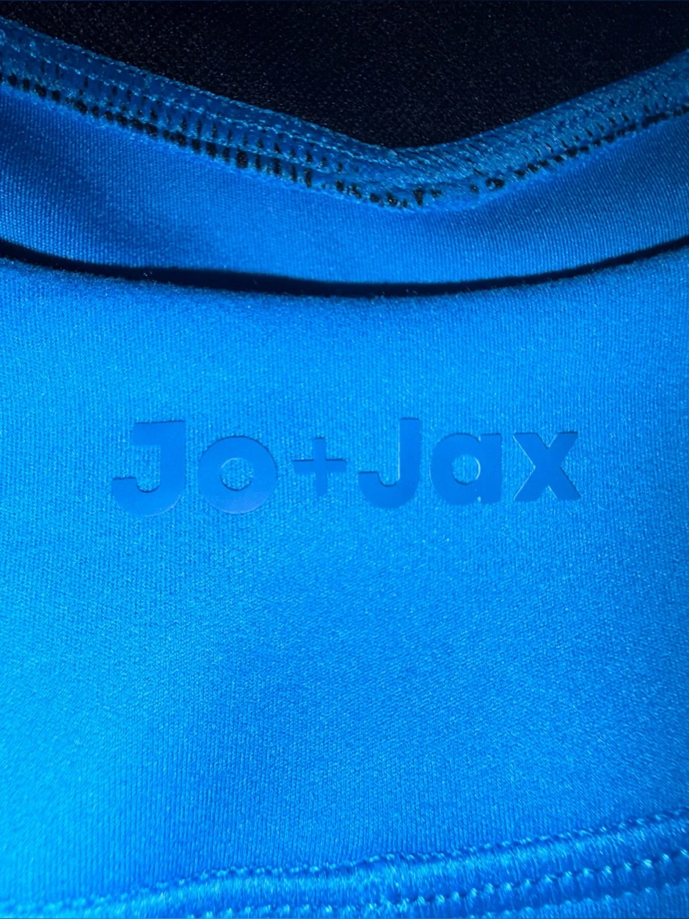 Jo & Jax NWT!! Blue Girls' Dance Biketard with Rainbow Straps Size Adult Small